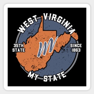 West Virginia My State Patriot State Tourist Gift Sticker